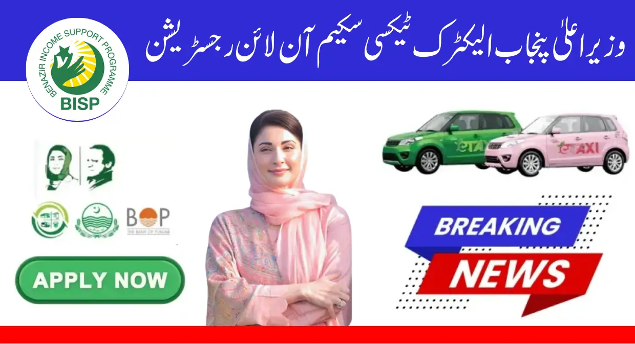 CM Punjab Electric Taxi Scheme Online Registration